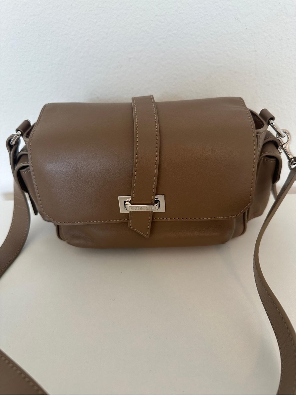 Hogan "H01R Piccola" Flap Leather Crossbody / Shoulder Bag